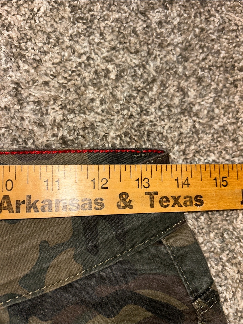 VIP Jeans Camo Waistband with White Logo and Red Stitching - Picture 3 of 7
